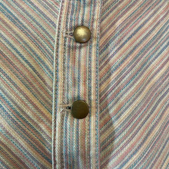 Pilcro Striped Buttoned Skirt - Picture 3 of 9